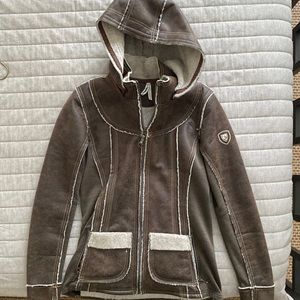Kuhl Jacket, women’s faux suede with removable hood.  Like new